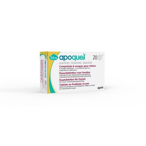 Apoquel 3 6mg 20 chewable tablets